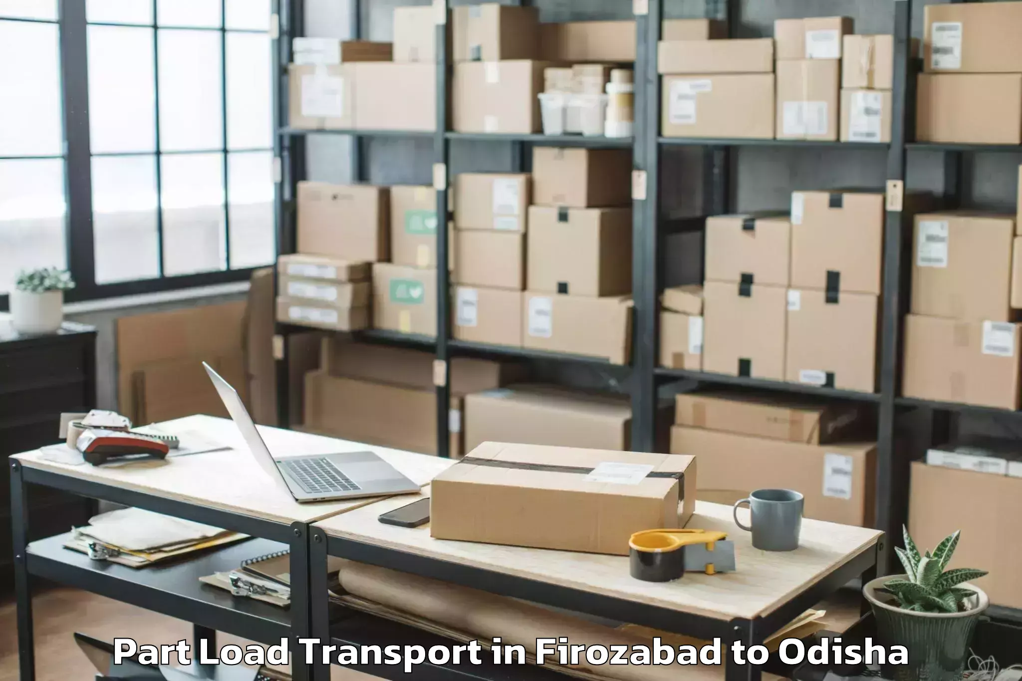 Hassle-Free Firozabad to Sohela Part Load Transport